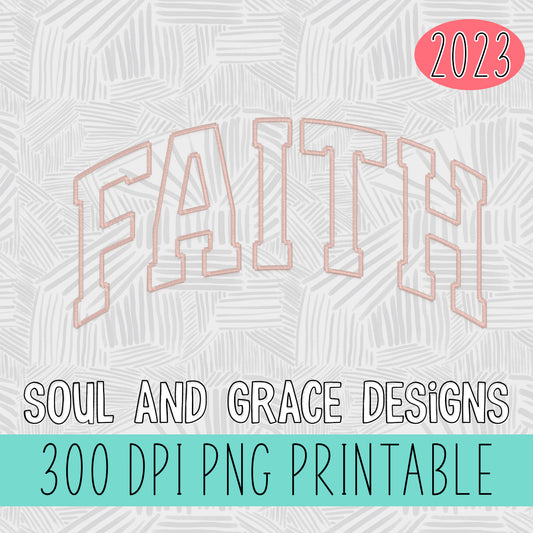 Faith Faux Embroidery Stitch [PNG]