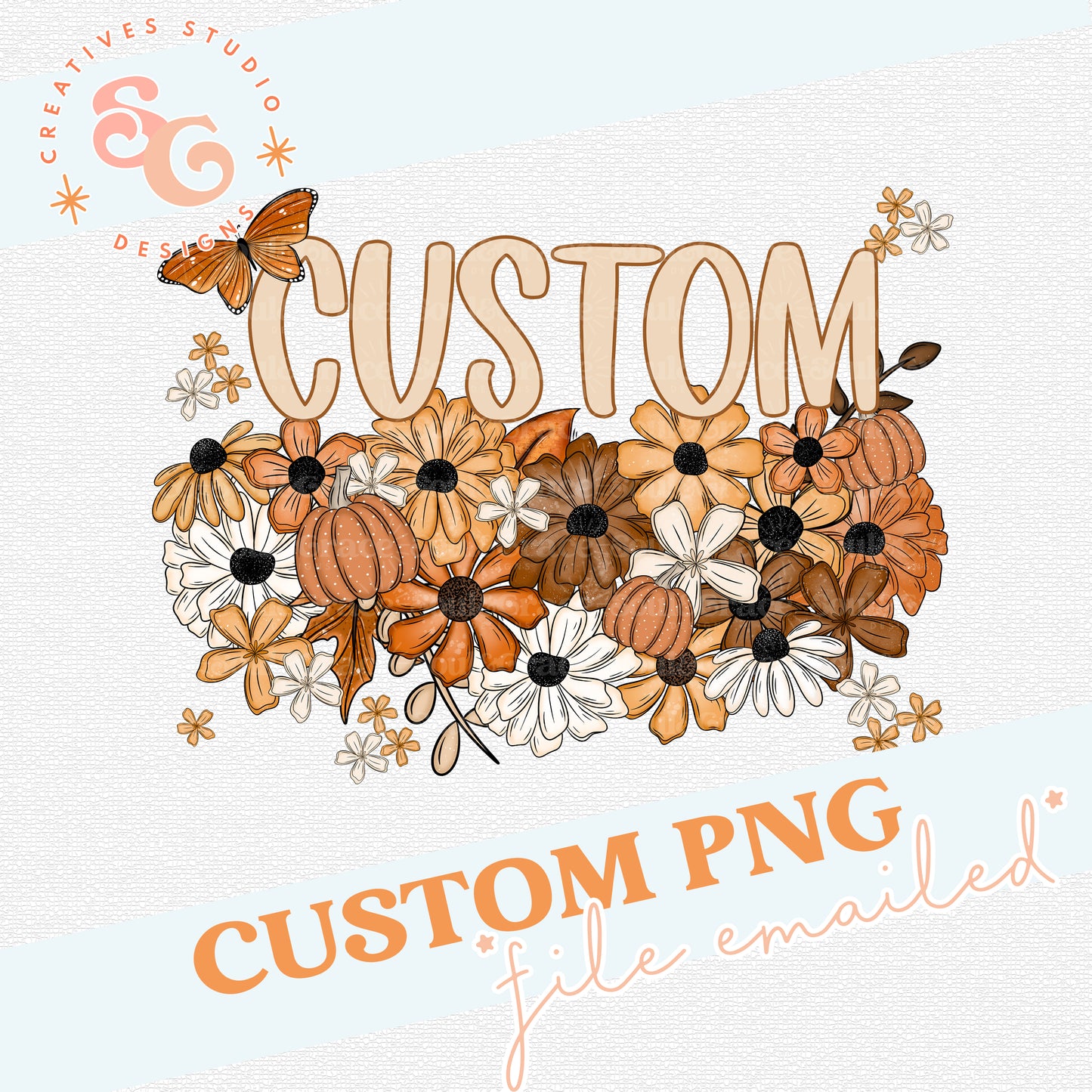 FALL FLORAL NAMES CUSTOM