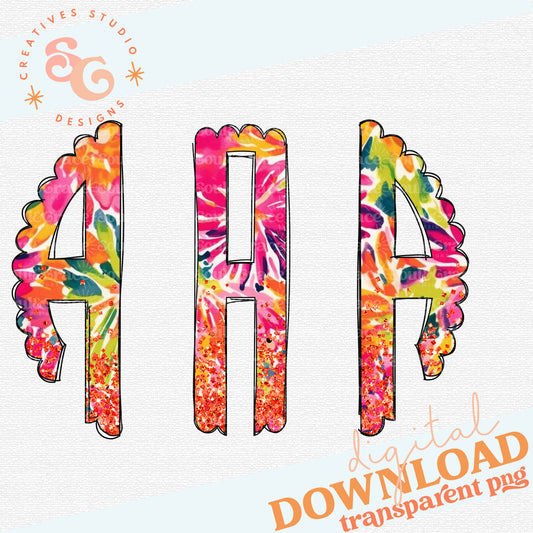 Bright Floral Monogram