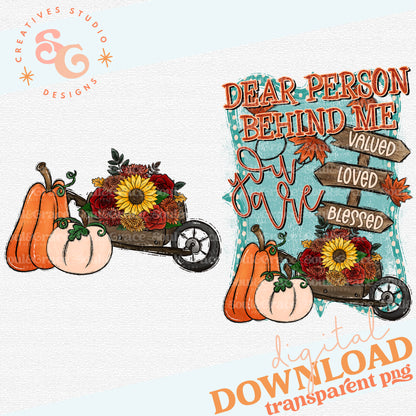 Dear Person Behind Me FALL VERSION Front & Back Design