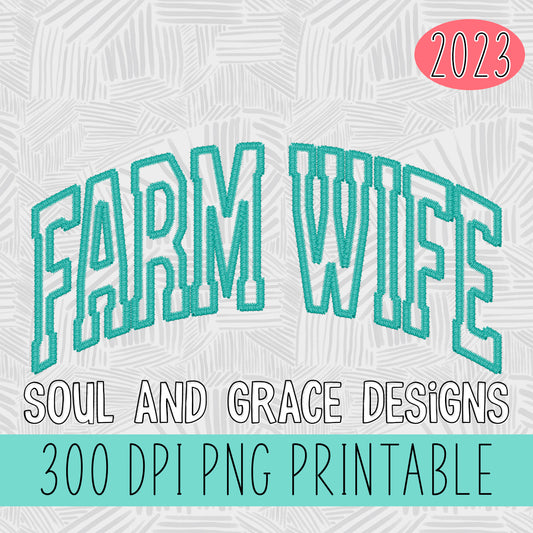Farm Wife Faux Embroidery Stitch [PNG]
