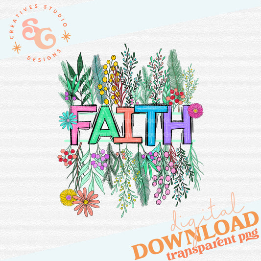 Floral Split Faith