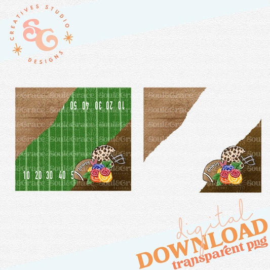 Football Team Tumbler Wrap - 2 Versions - Blank  [TUMBLER WRAP]