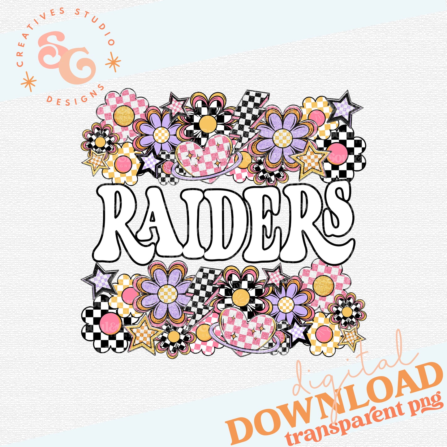 Funky Flowers Mascots RAIDERS