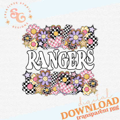 Funky Flowers Mascots RANGERS