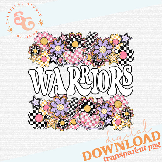 Funky Flowers Mascots WARRIORS