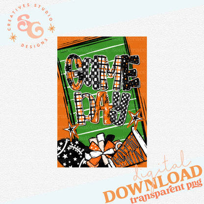 GAME DAY GARDEN FLAG ORANGE