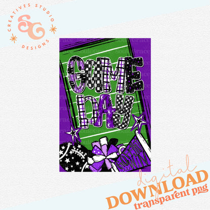 GAME DAY GARDEN FLAG PURPLE
