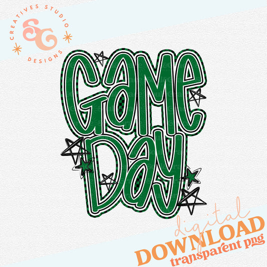 GAME DAY KELLY GREEN