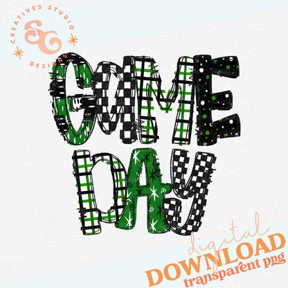 GAME DAY GARDEN FLAG GREEN