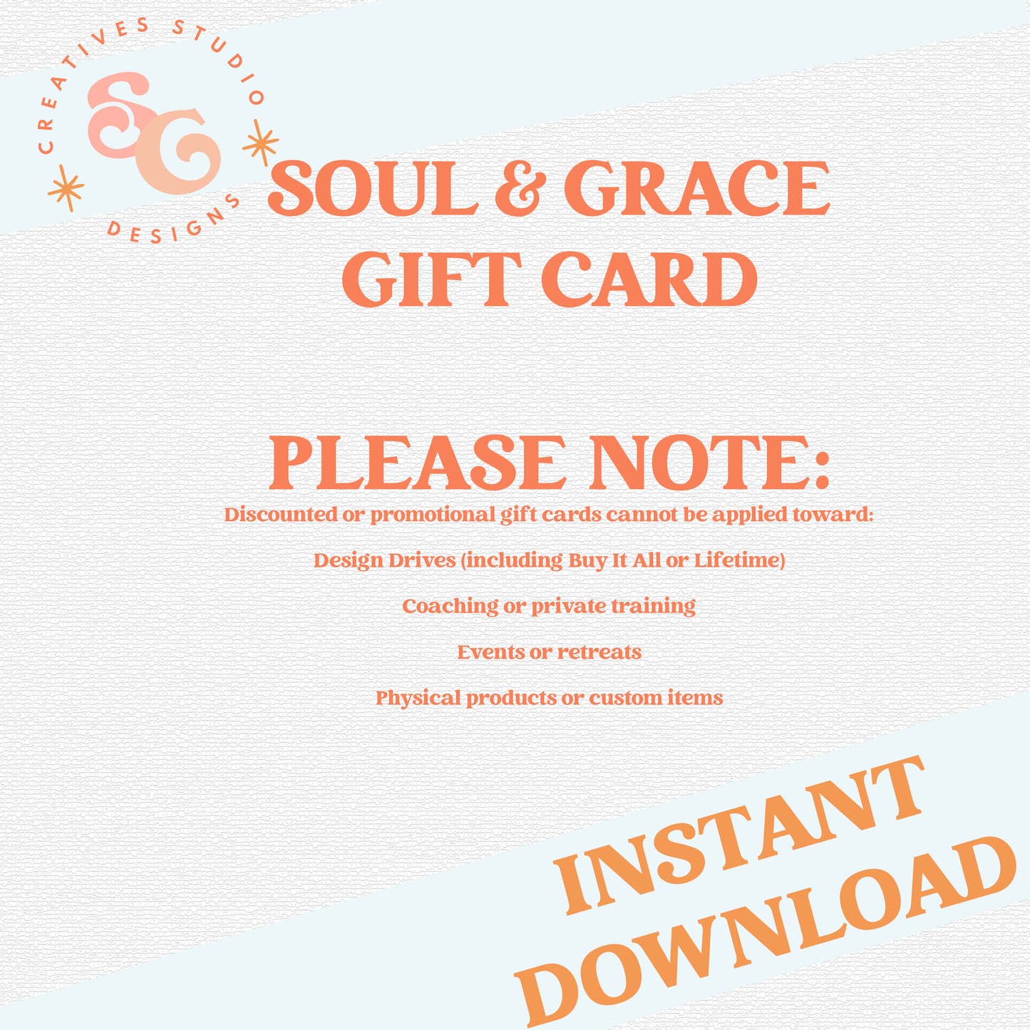 SOUL & GRACE DESIGNS GIFT CARD [DIGITAL CARD]