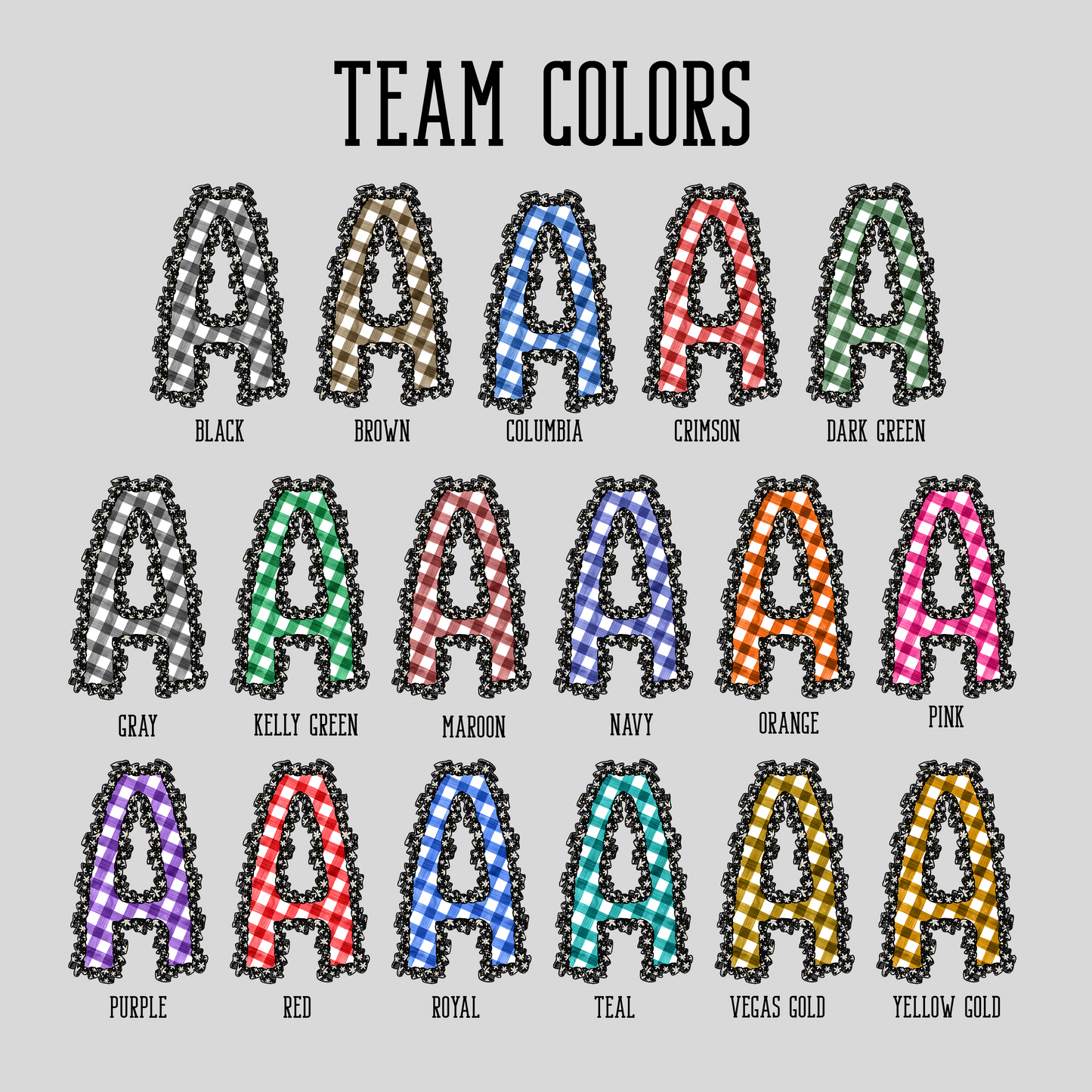 DAISY RUFFLE INITIAL CUSTOM