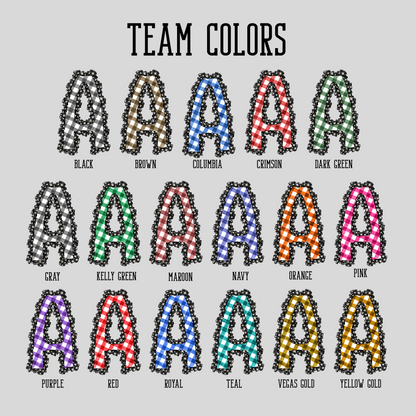 DAISY RUFFLE INITIAL CUSTOM