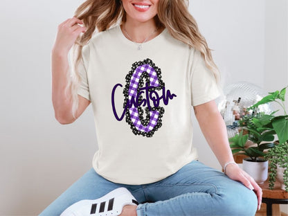 DAISY RUFFLE INITIAL CUSTOM