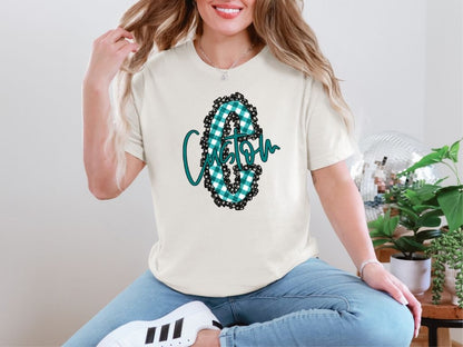 DAISY RUFFLE INITIAL CUSTOM