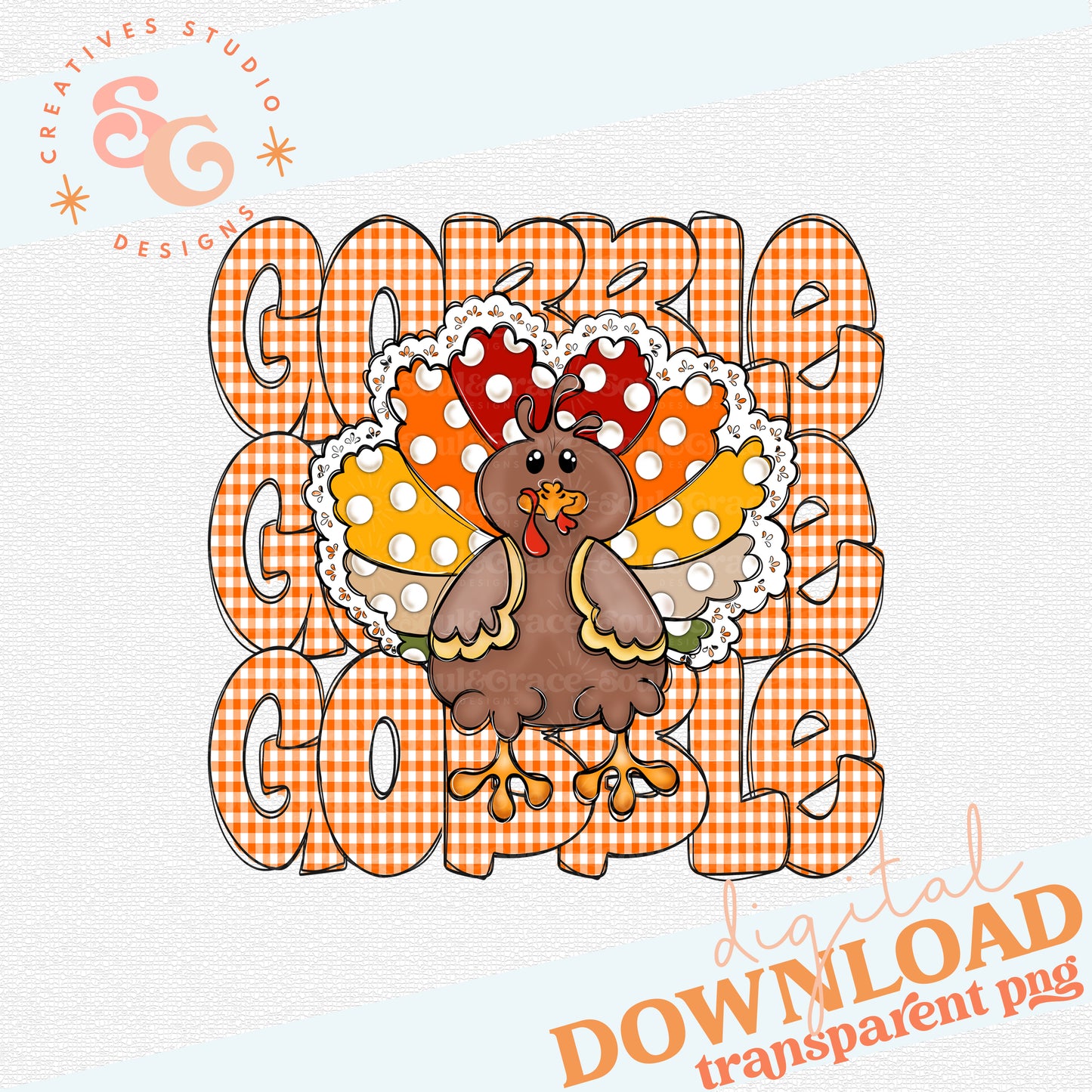GOBBLE GOBBLE GOBBLE TURKEY STACK