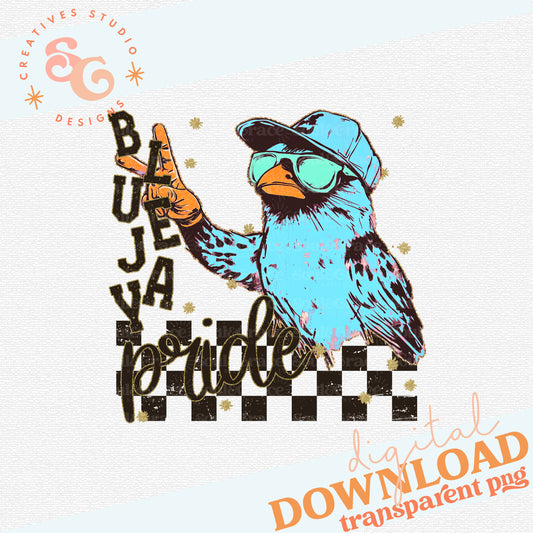 GRUNGE MASCOTS BLUEJAY