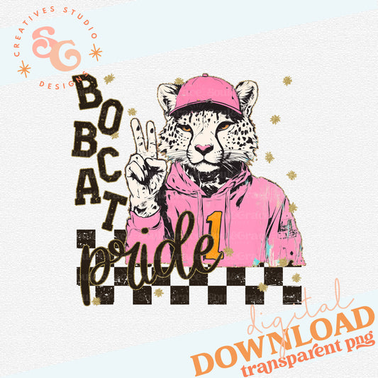 GRUNGE MASCOTS BOBCAT