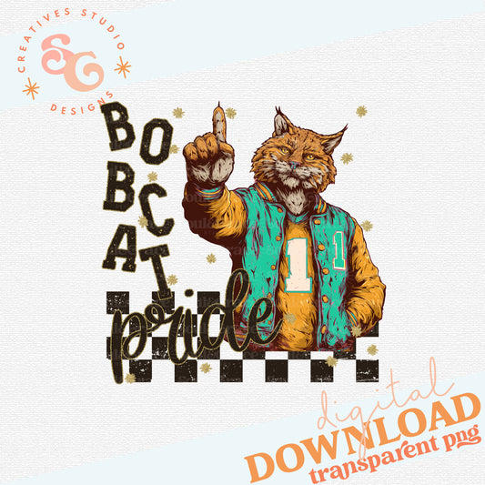 GRUNGE MASCOTS BOBCAT 2
