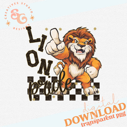 GRUNGE MASCOTS LION