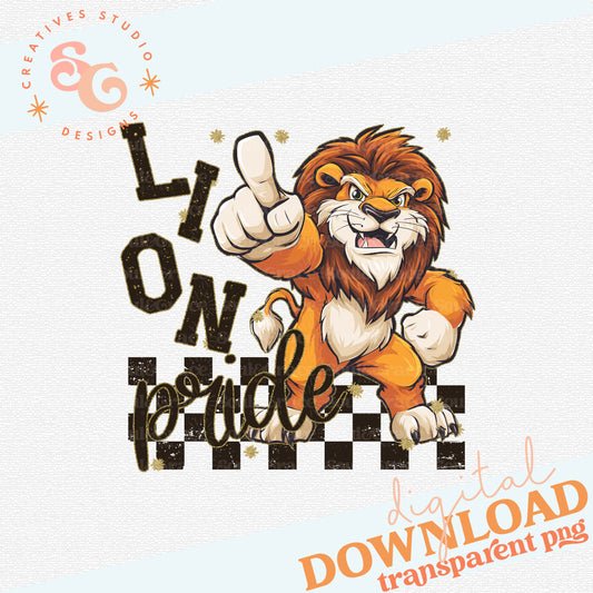 GRUNGE MASCOTS LION
