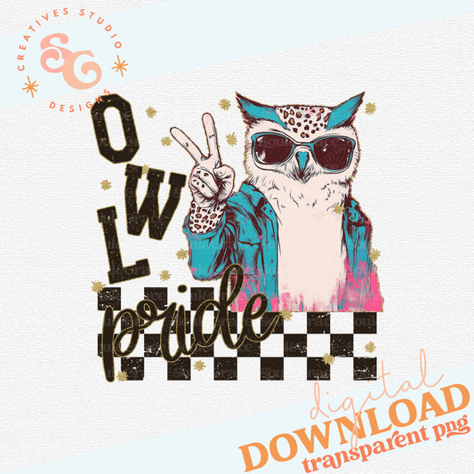 GRUNGE MASCOTS OWL