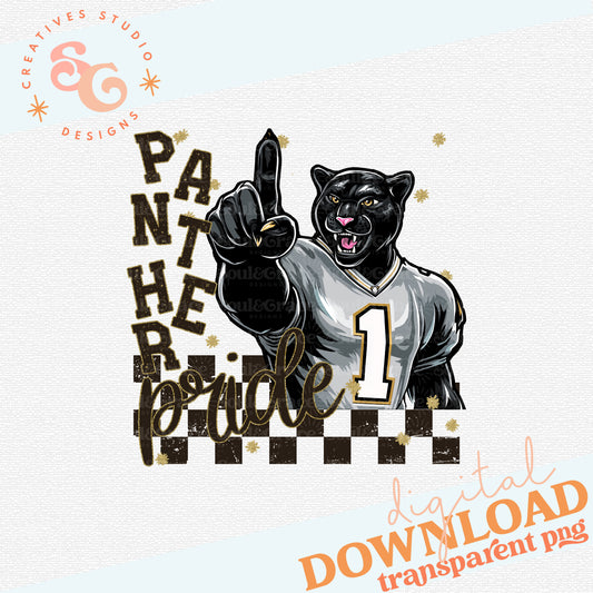 GRUNGE MASCOTS PANTHER