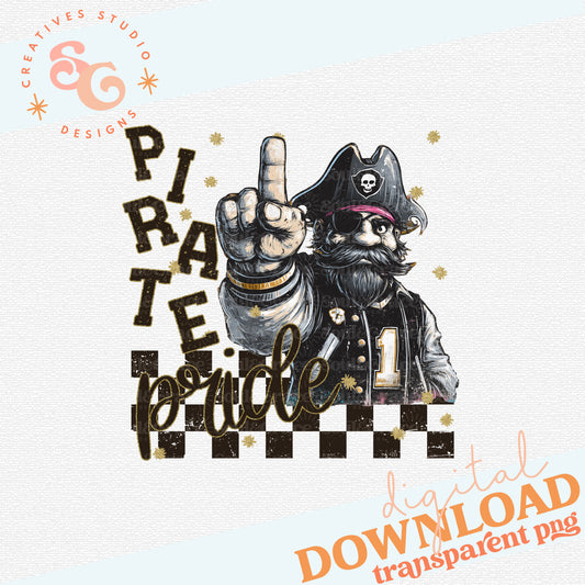 GRUNGE MASCOTS PIRATE