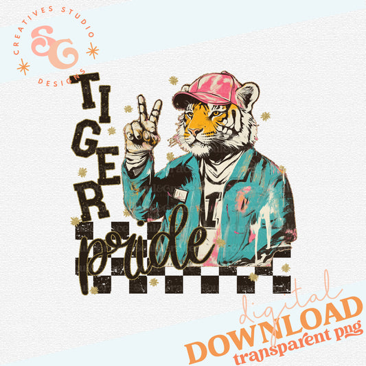 GRUNGE MASCOTS TIGER