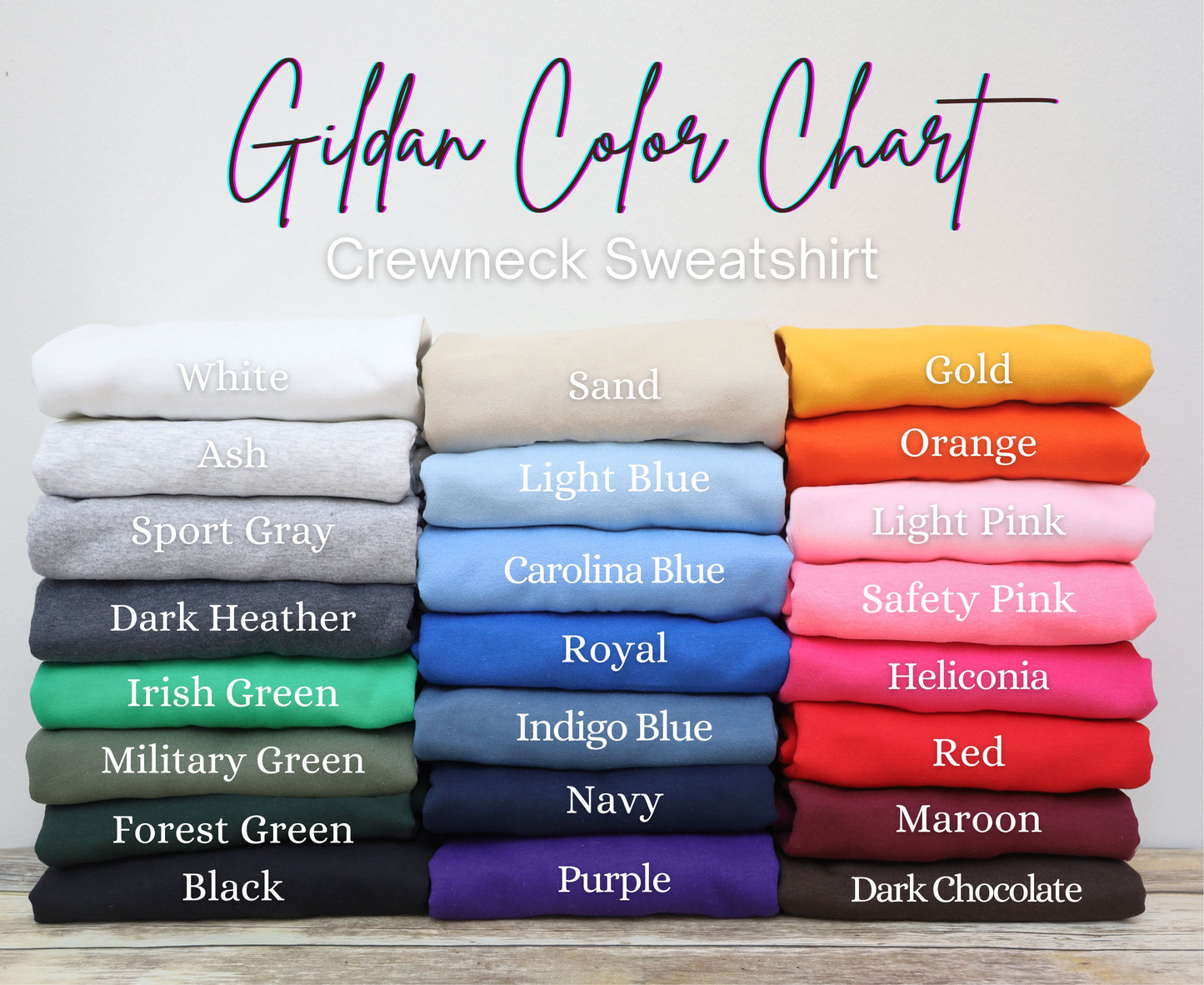 Custom Tone-on-Tone Raw Edge Appliqué Sweatshirt – Gildan | Choice of Colors