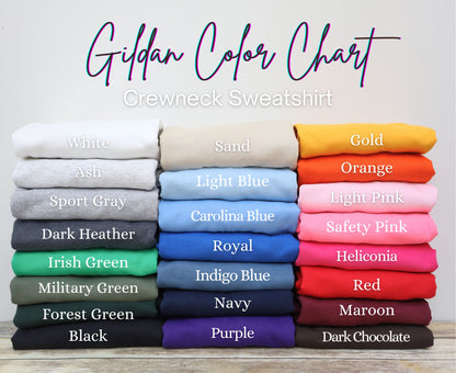Custom Tone-on-Tone Raw Edge Appliqué Sweatshirt – Gildan | Choice of Colors