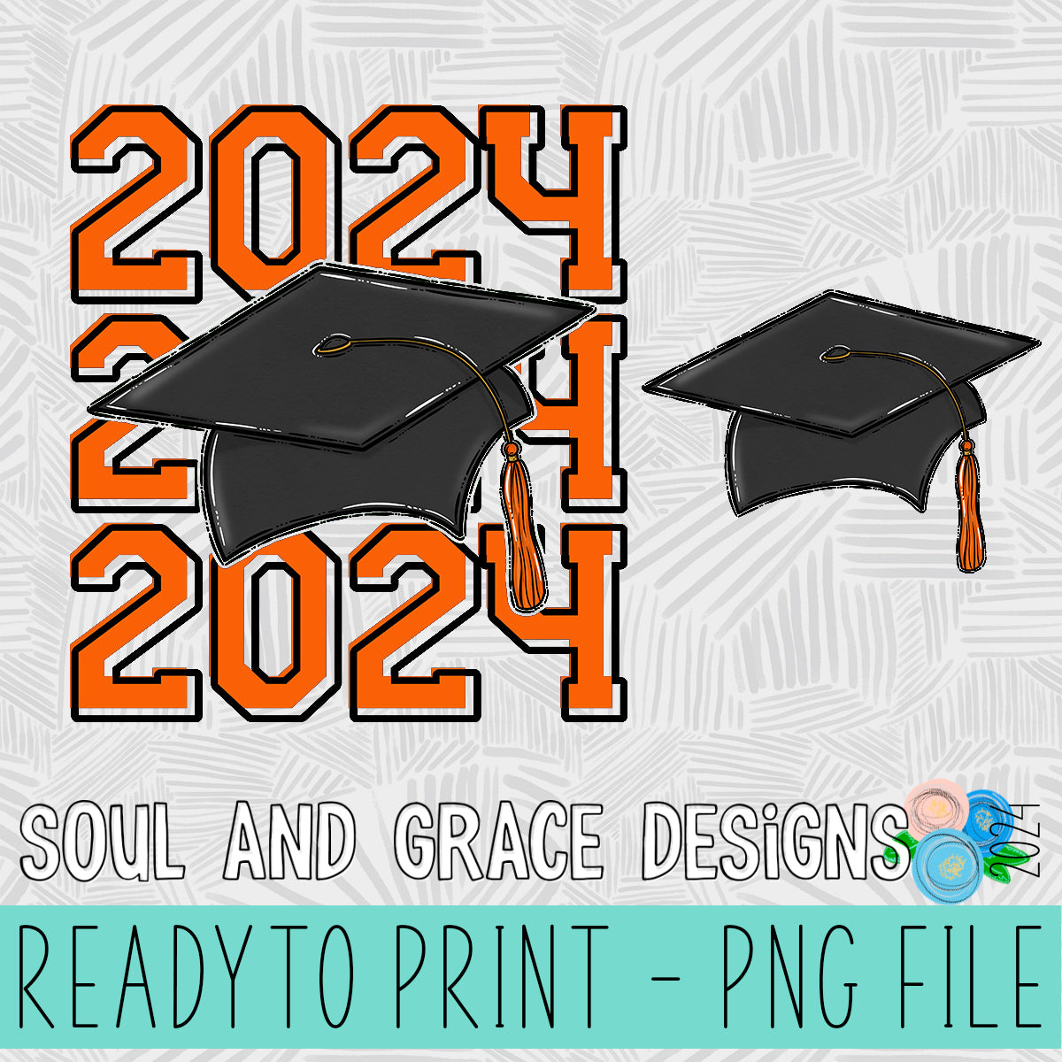 Grad Cap 2024 - Includes Front Pocket