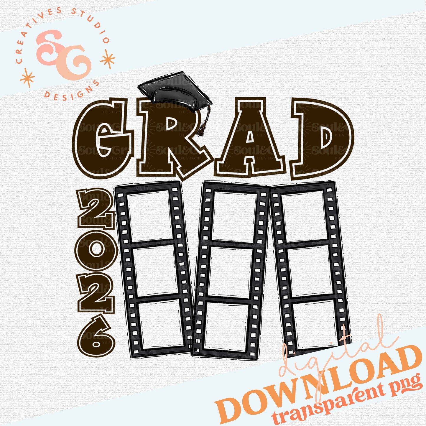 2026 GRAD FILM STRIP BROWN