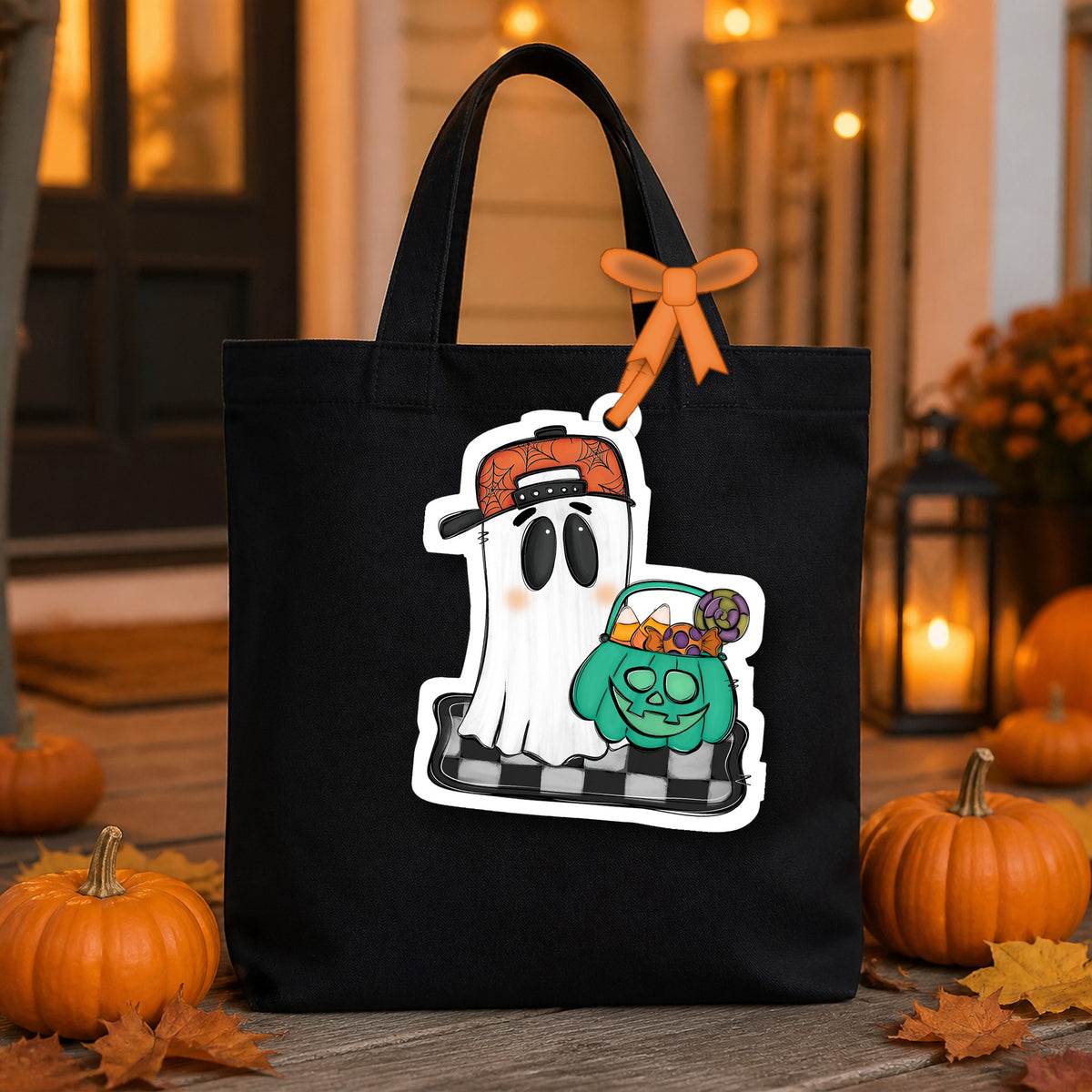 HALLOWEEN BAG TAG BOY GHOST
