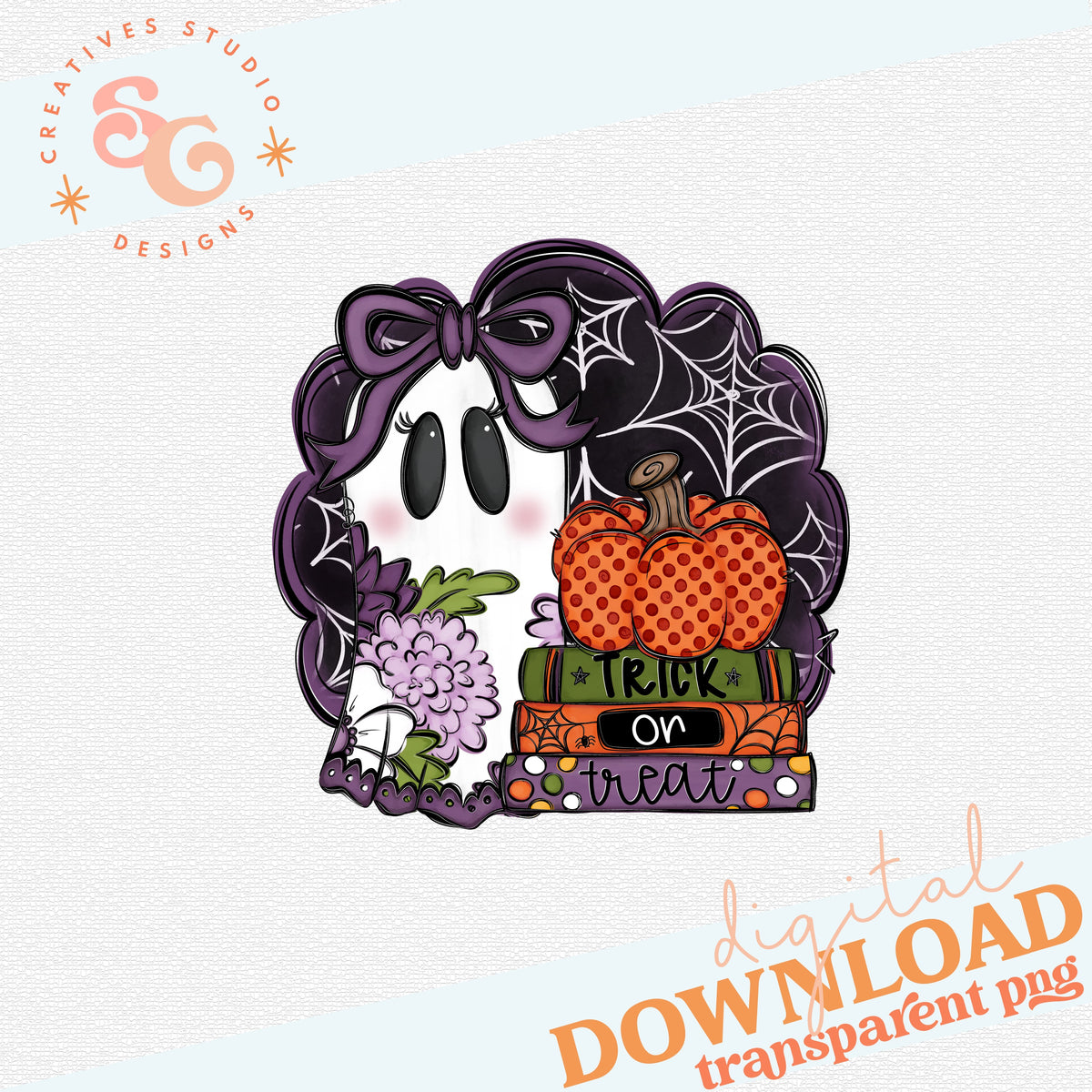 HALLOWEEN BAG TAG GIRL GHOST