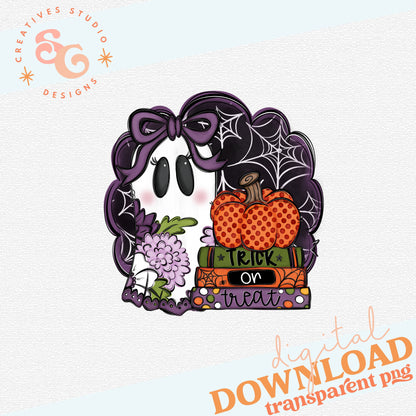 HALLOWEEN BAG TAG GIRL GHOST