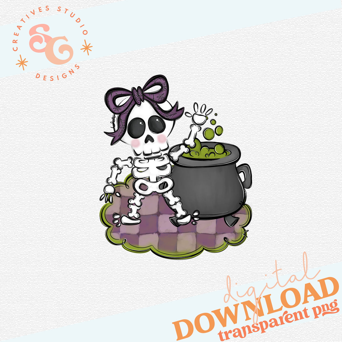 HALLOWEEN BAG TAG GIRL SKELETON