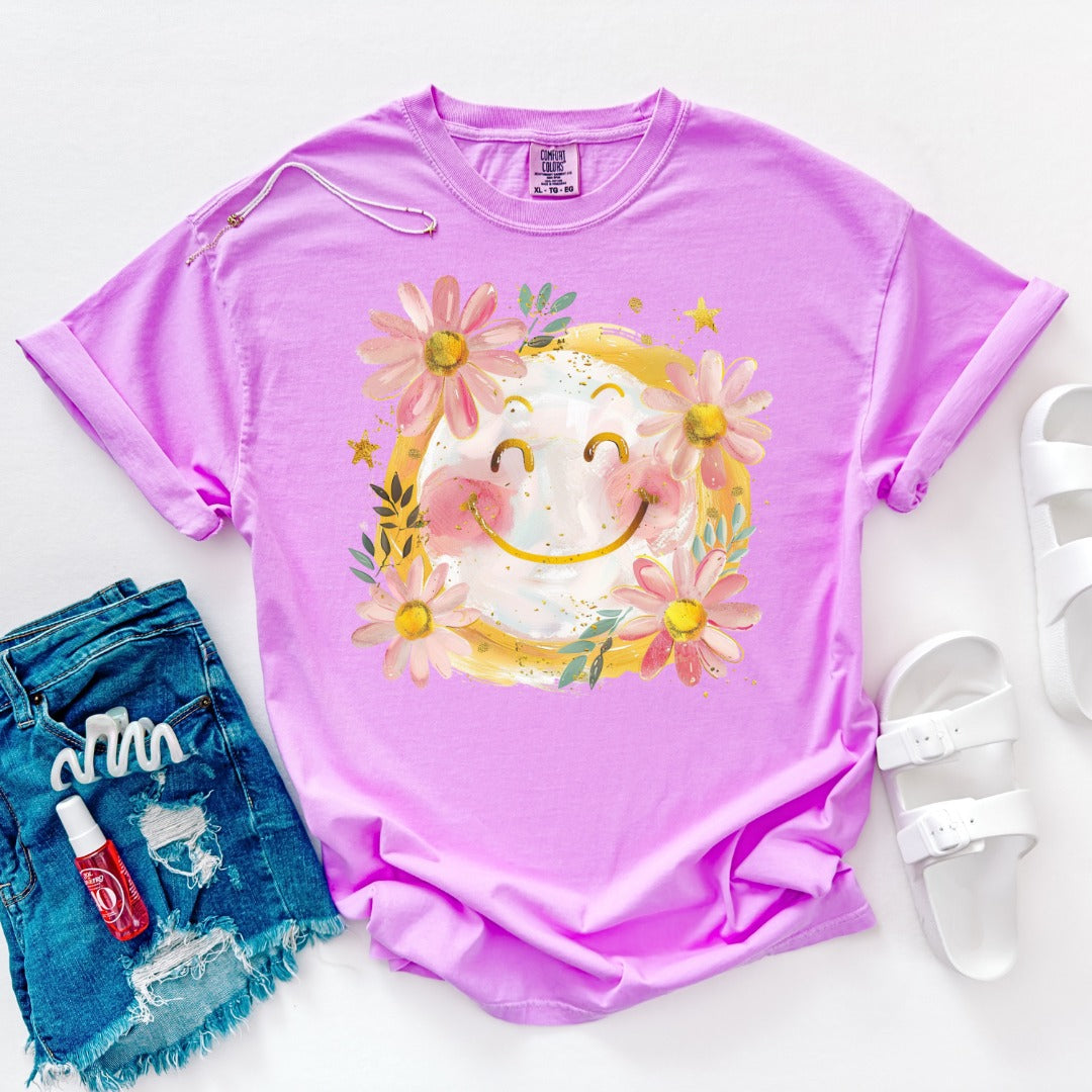 HELLO SPRING HAPPY FACE