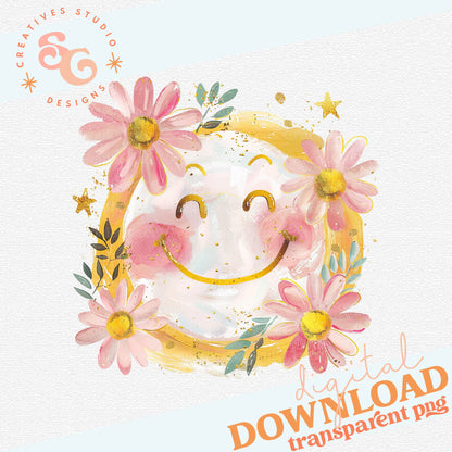 HELLO SPRING HAPPY FACE