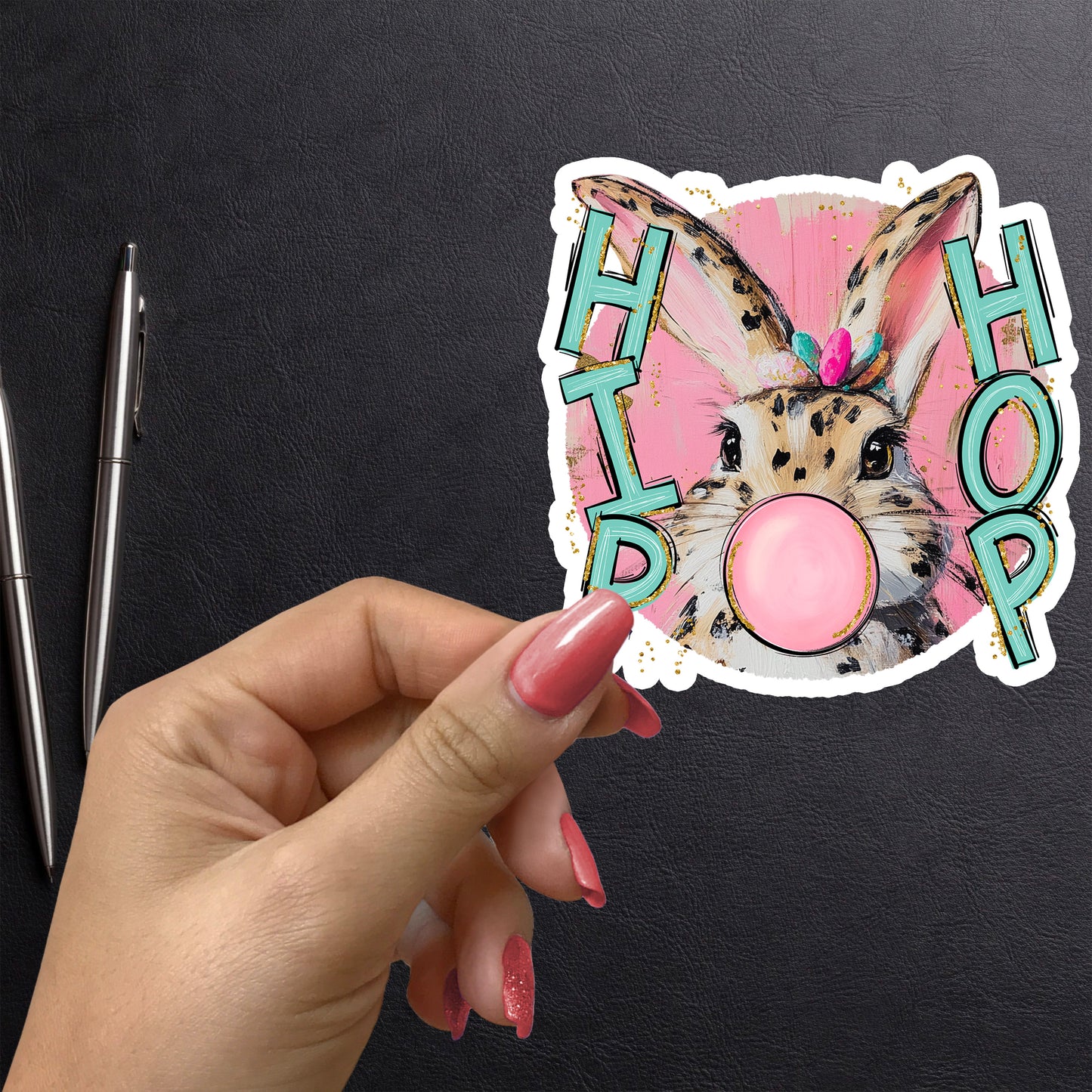 HIP HOP BUNNY STICKER VINYL DECAL