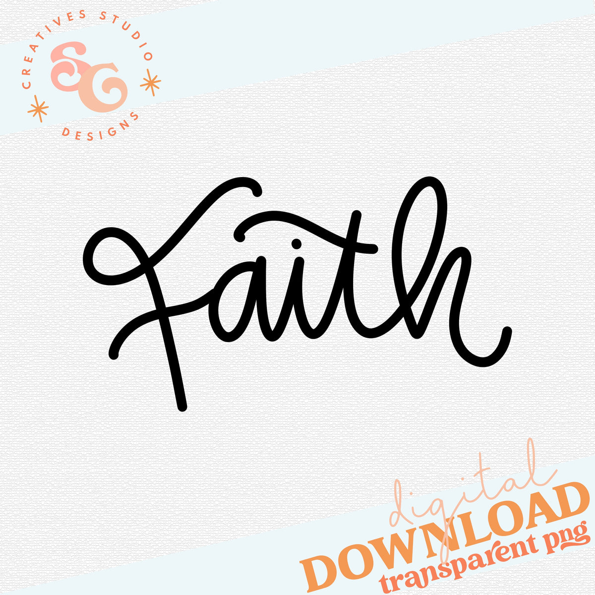 Holiday Lettering Faith digital download cover