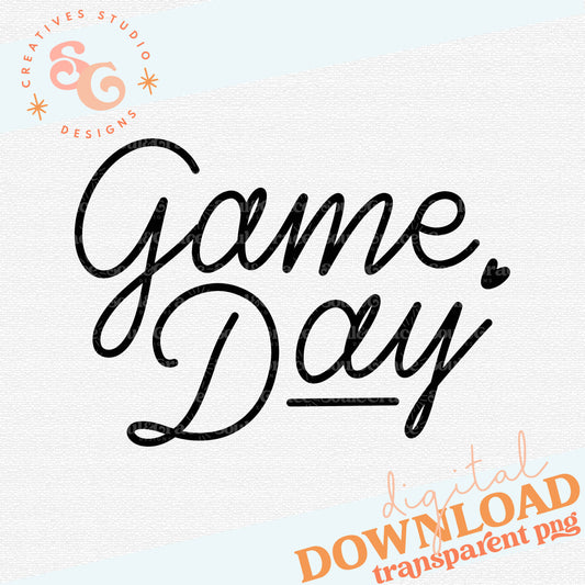 Hand Lettered Game Day