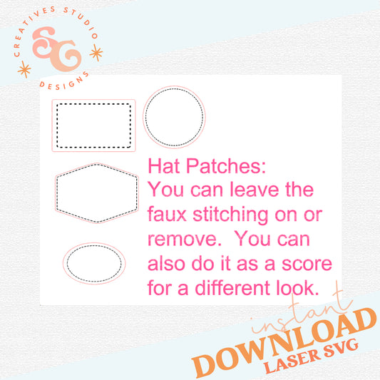 Hat Patch Templates [SVG]