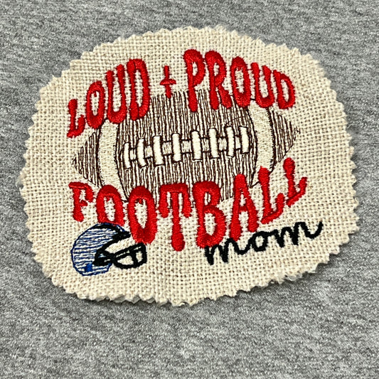 Loud and Proud Football Machine Embroidery Design [DST]