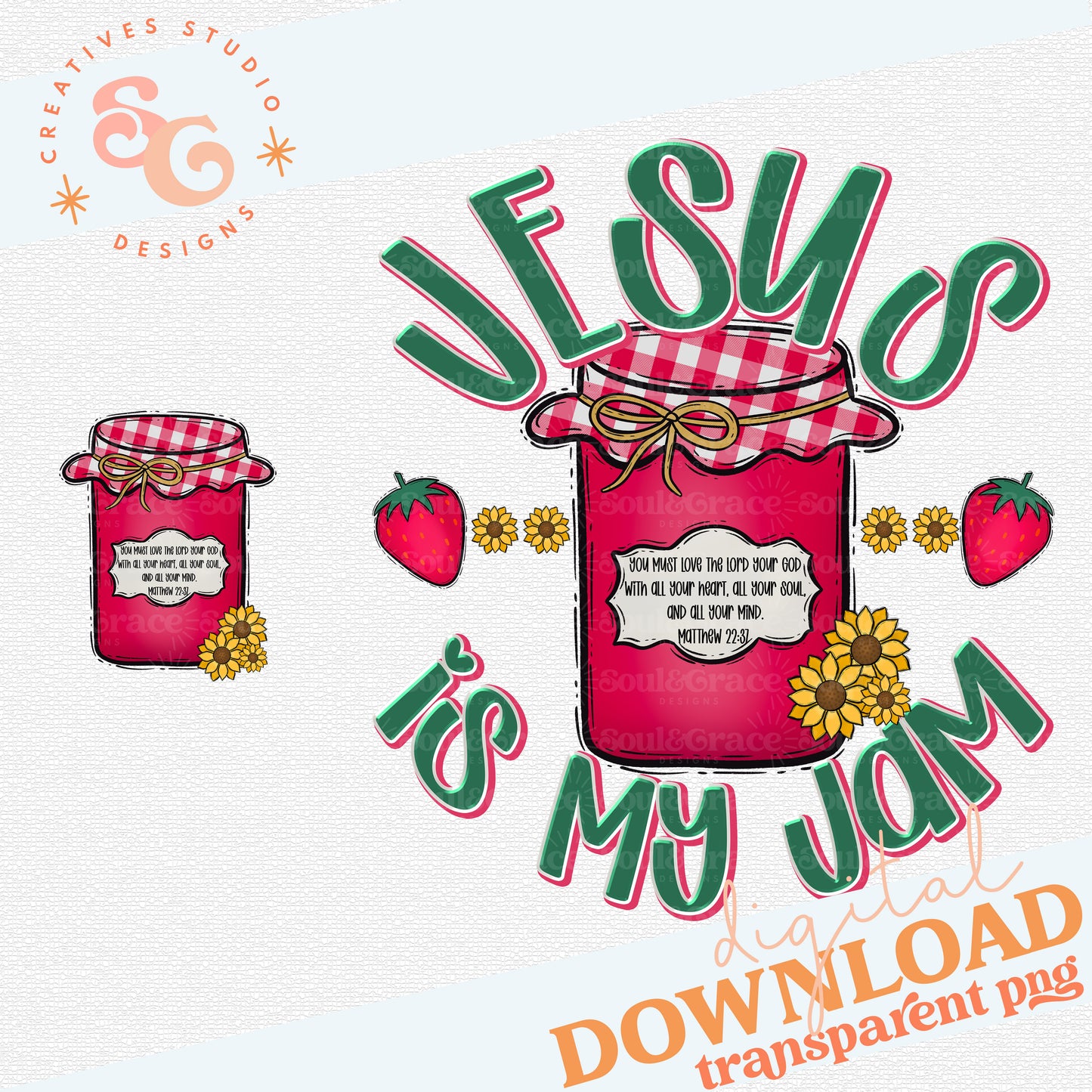 JESUS IS MY JAM - INCLUDES POCKET DESIGN