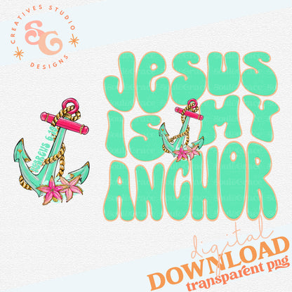 JESUS IS MY ANCHOR INCLUDES POCKET PNG