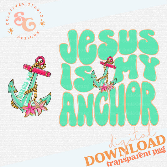 JESUS IS MY ANCHOR INCLUDES POCKET PNG