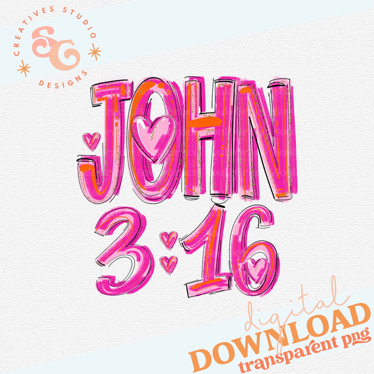 JOHN 3:16 PRETTY IN PINK