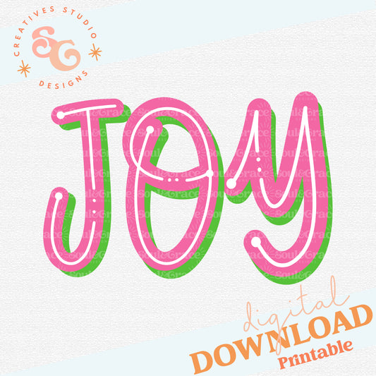 Joy Pink and Green