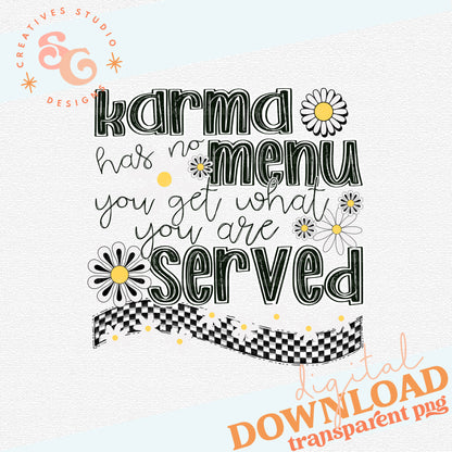 KARMA HAS NO MENU